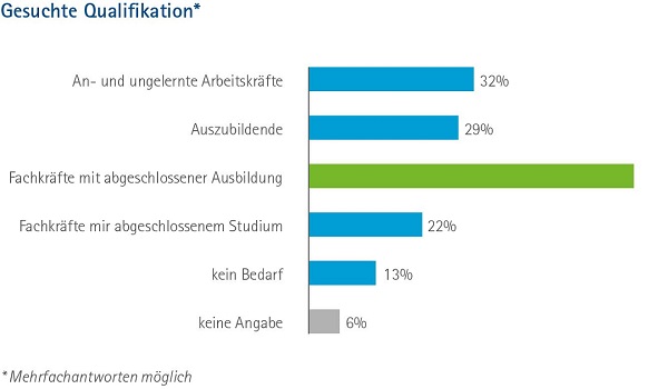 Diagramm "Gesuchte Qualifikation"