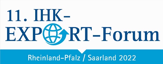 Logo 11. IHK-Export-Forum Rheinland-Pfalz/Saarland 2022