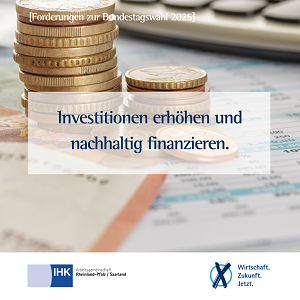 Foto mit Text Öffentliche Haushalte nachhaltig gestalten