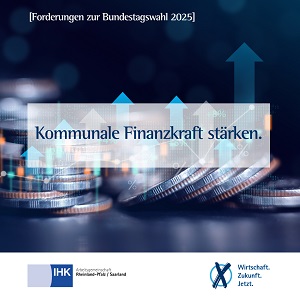 Foto mit Text Kommunale Finanzkraft stärken