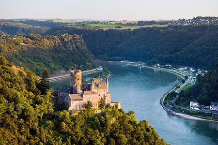 Blick auf Burg Katz am Rhein