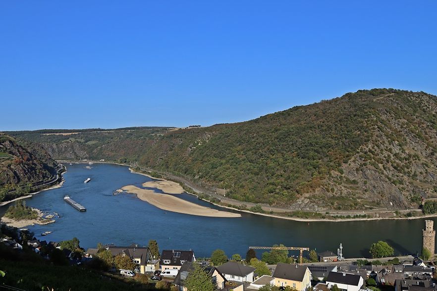 Blick auf den Rhein bei St.Goar-Oberwesel