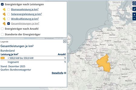 Karte zum Energieatlas