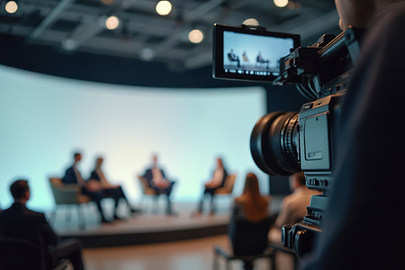 Kamera nimmt Gespr&auml;ch auf